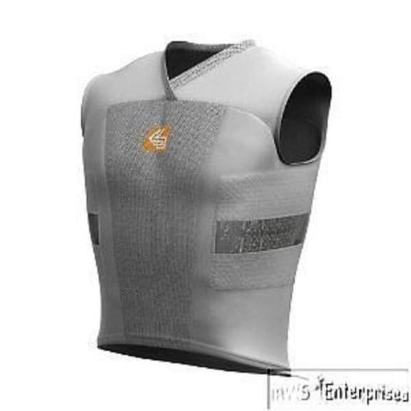 Shock Doctor 3 pad football compression shirt Adult XL Gray 506-07-35