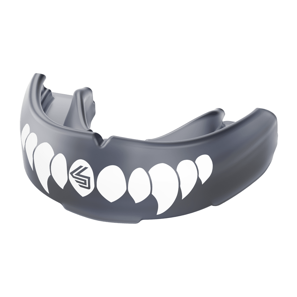 Shock Doctor 4100 Braces Mouthguard, Youth STRAPLESS, TRBK/WHFNG