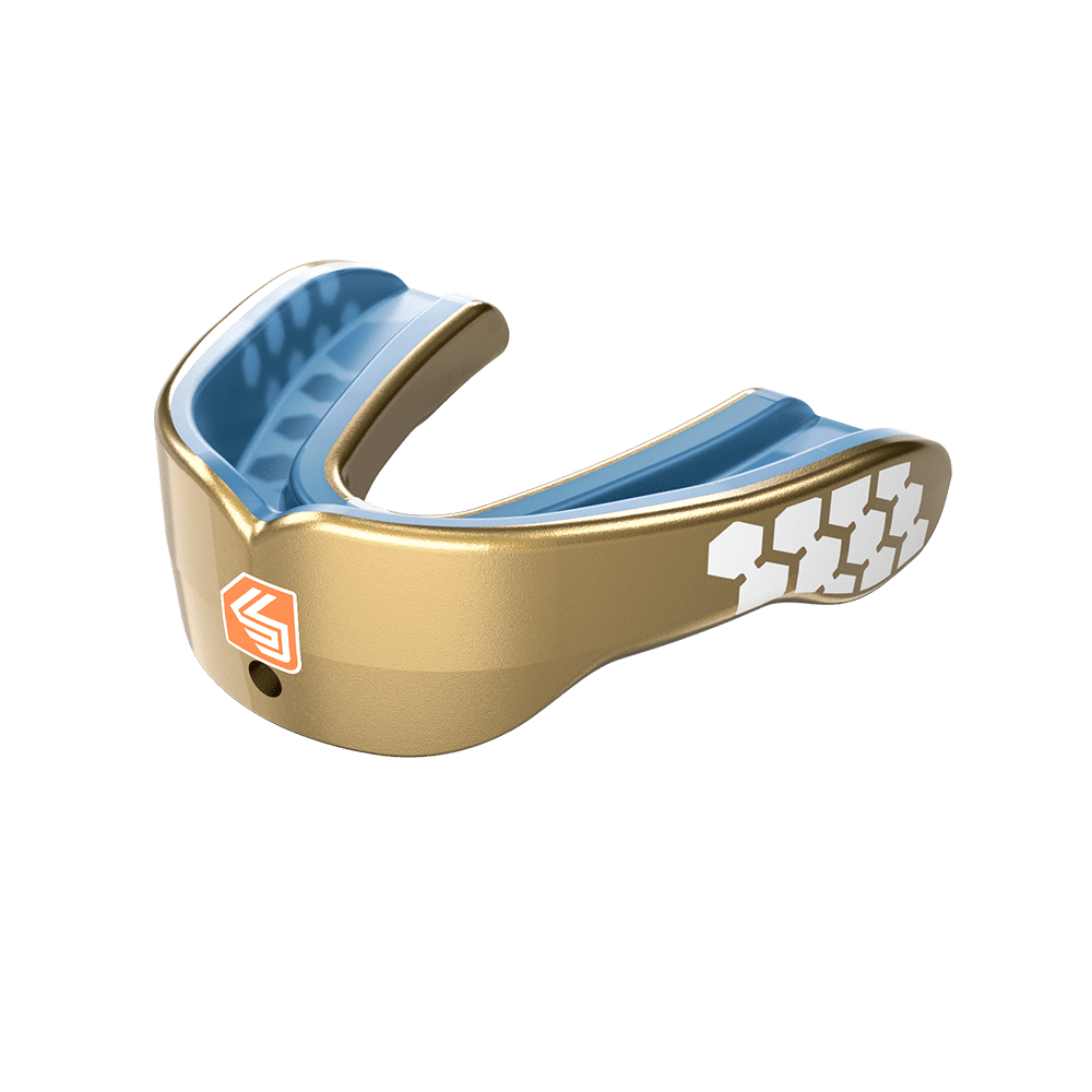 Shock Doctor 6900 Gel Max Power Mouthguard, Youth , METALLIC GOLD