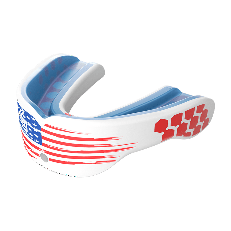 Shock Doctor 6900 Gel Max Power Mouthguard, Youth , US FLAG