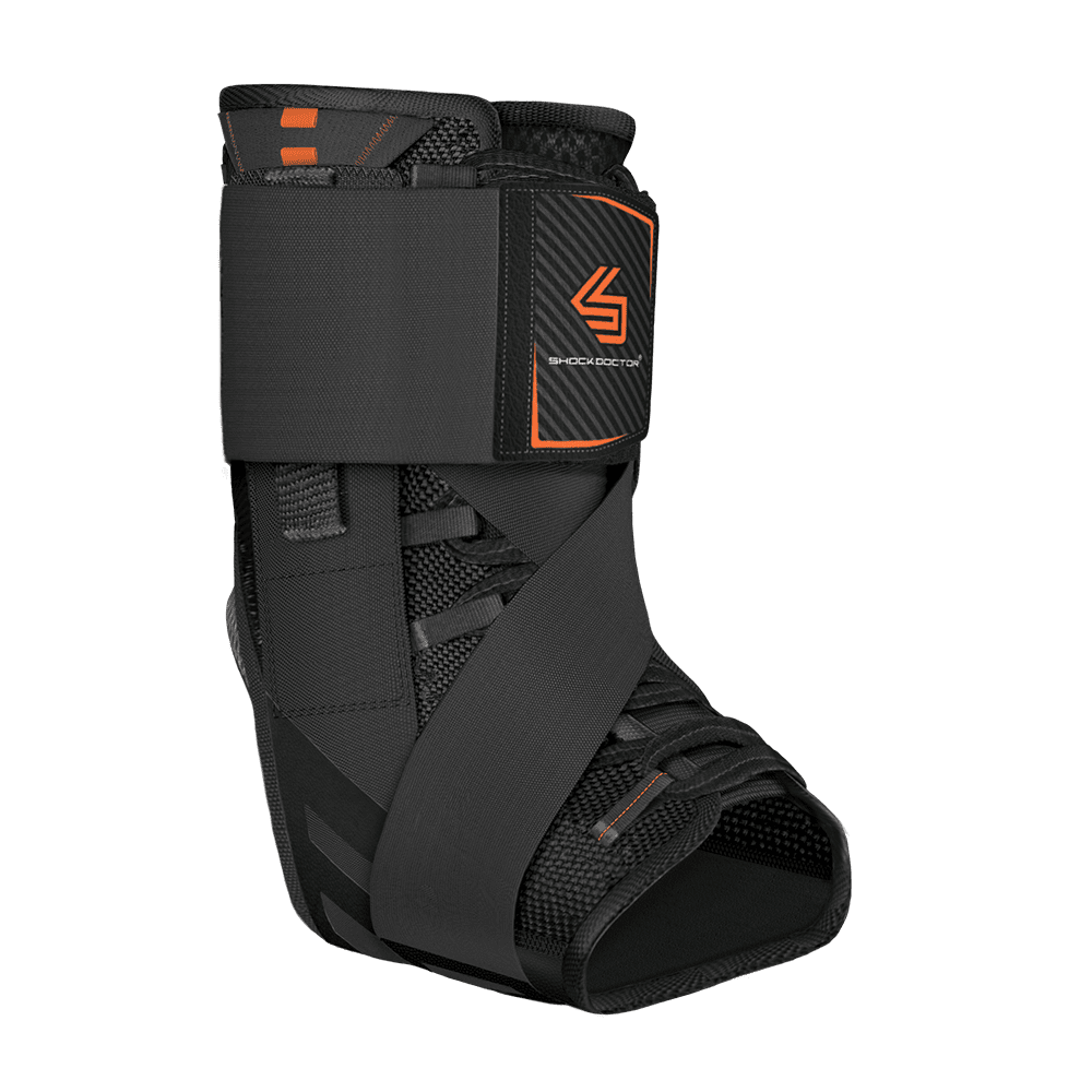 Shock Doctor 851 Ultra Wrap Lace Ankle Support Brace Adjustable, Black, Adult L