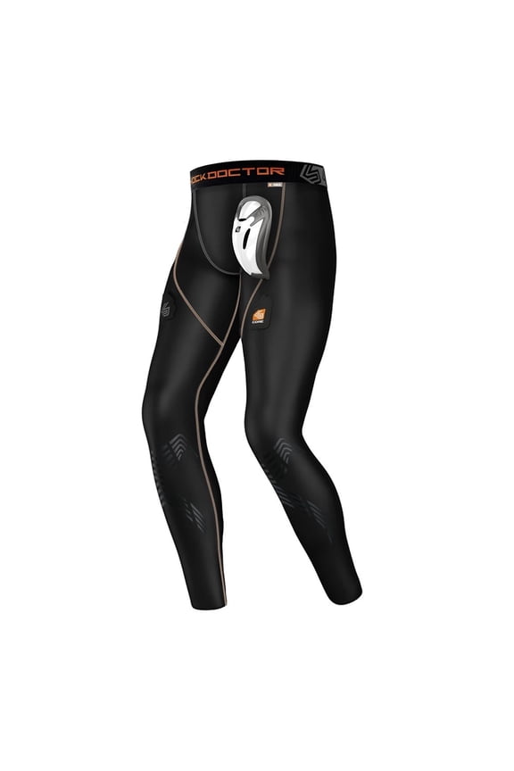 Adult Men's Core Compression Hockey Pants - BioFlex Cup, Sock Tabs (Small)