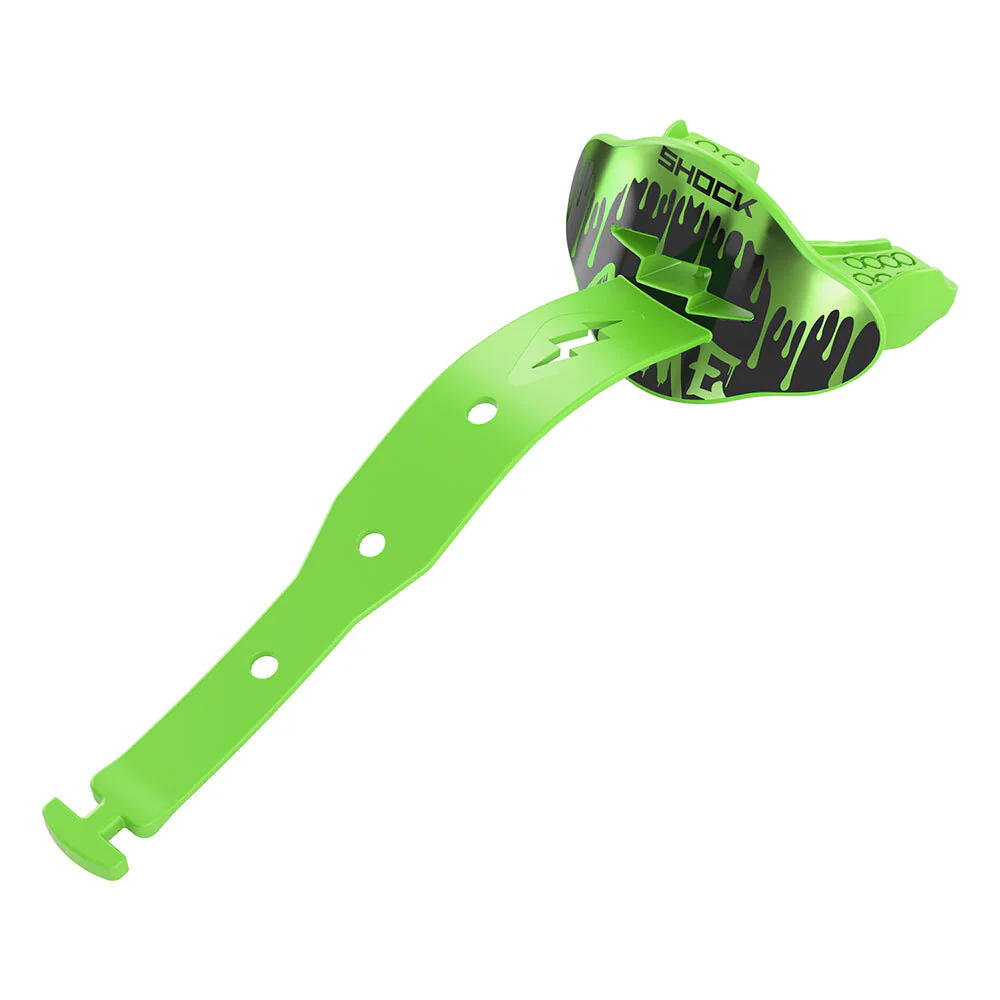 Shock Doctor, Bolt Lip Guard, One Size Fits All, Chrome Slime