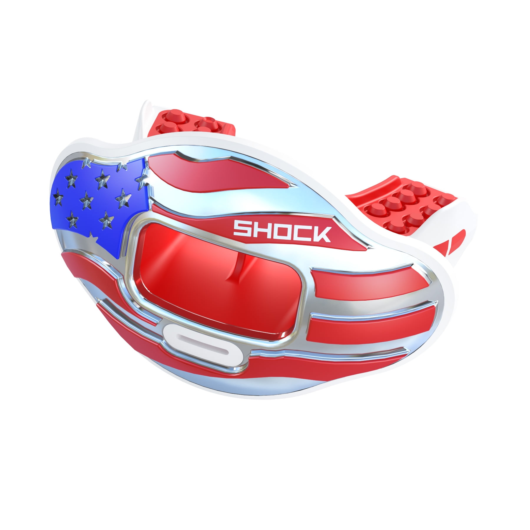 Shock Doctor, Max Air Flow Lip Guard, One Size Fits All, Stars and Stripes