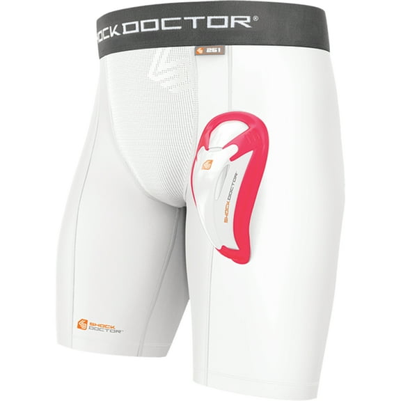 Shock Doctor CompShor w/BioCup - Boys (White)