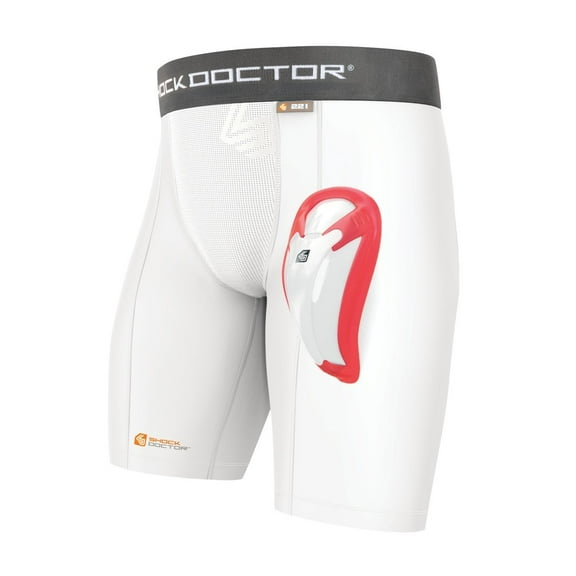 Shock Doctor CompShor w/BioCup - Boys (White)