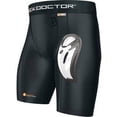 thumbnail image 1 of Shock Doctor Compression Shorts w/BioCup (Black), 1 of 6