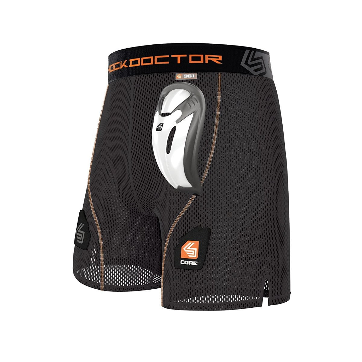 Pantaloncini Compressione Hockey Shock Doctor – Protezione Inguinale Con Coppa Bioflex, Giovanili E Adulti (S-XXL)