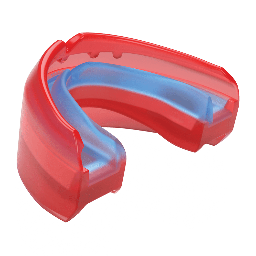 Shock Doctor Double Braces Sport Mouth Guards, Red Blue