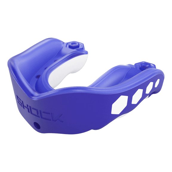 Shock Doctor Gel Max Flavor Fusion Convertible Mouthguard, Adult, Blue Raspberry