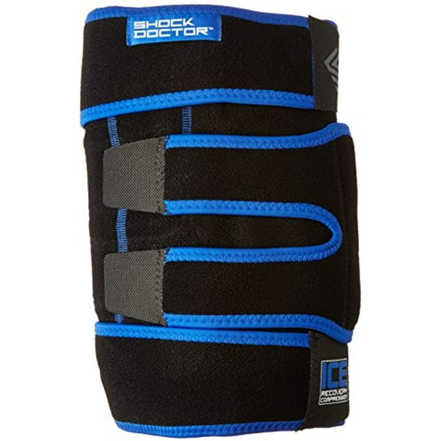 Shock Doctor ICE Pack Recovery Compression Knee Wrap Brace, Large/X