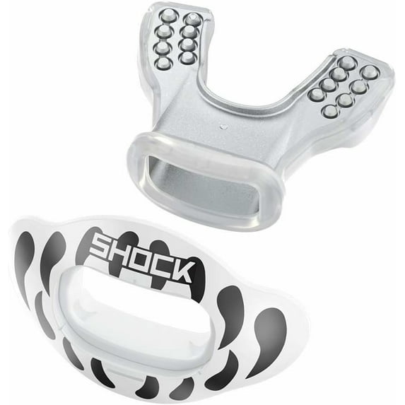 Shock Doctor Interchange Lip Guard Mouthguard - Helmet Strap Included, OSFM