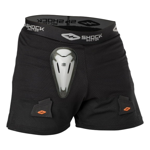 Shock Doctor Men’s Loose Hockey Short Supporter with BioFlex Cup Included. for Adult Men Multi