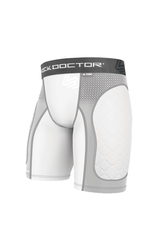 Padded Men's Baseball Sliding Shorts, White, Adult Small