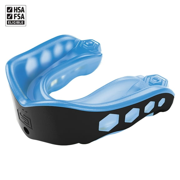 Shock Doctor Sport | Gel Max Protective Mouthguard | Adult OSFM | Black & Blue