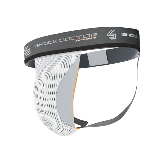 Shock Doctor, Supporter with Cup Pocket, Adult, L, White