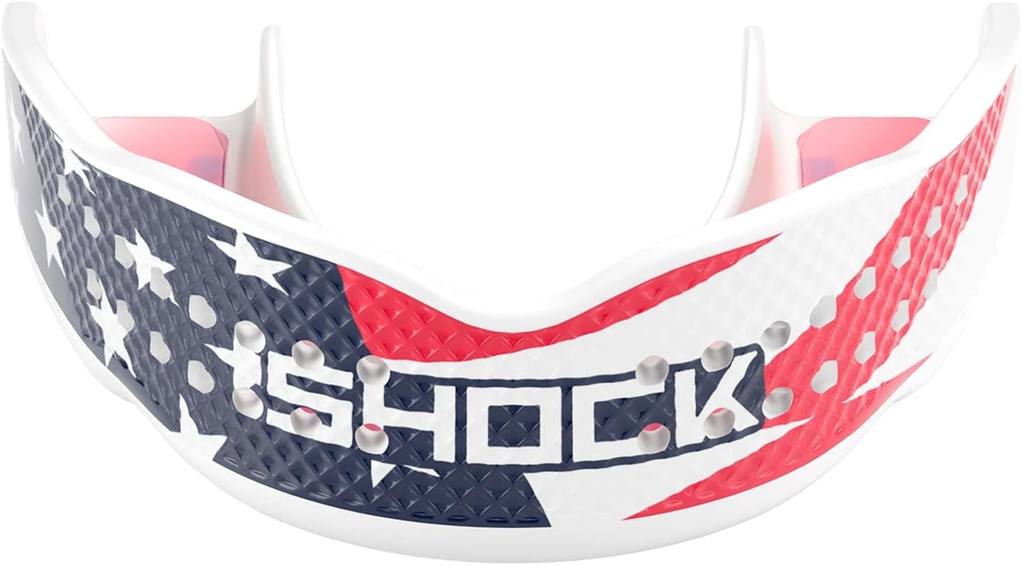 Shock Doctor Sports Mouth Guard, Breathable Low Profile Custom Fit, Basketball, Football, Lacrosse, Hockey & More