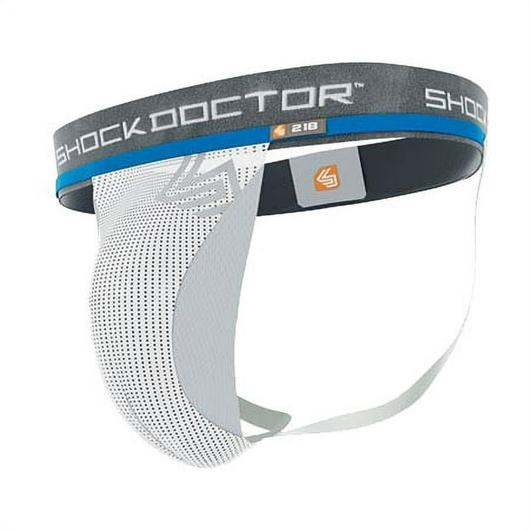 Shock Doctor Supporter With Cup Pocket - White - Adult - XL