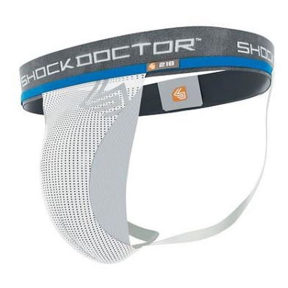 Shock Doctor Supporter w/ Cup Pocket - White