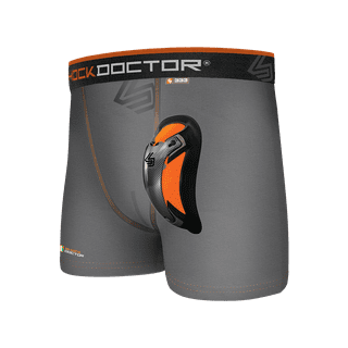 Shock Doctor Sport Brief With Cup Pocket, White, Youth Small