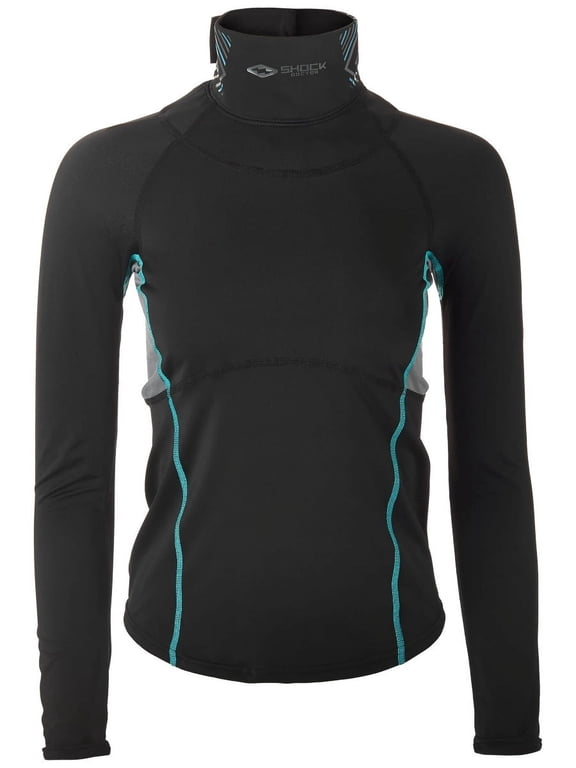 Women's Ultra Compression Neck Guard Hockey Long Sleeve Shirt