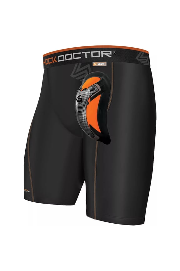 Youth Ultra Pro Compression Shorts w/ FlexCup - Large - Black