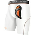 thumbnail image 1 of Shock Doctor Youth Ultra Pro Compression Shorts w/ FlexCup - Large - White, 1 of 2
