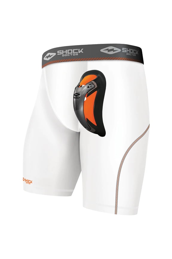 Youth Ultra Pro Compression Shorts w/ FlexCup - Large - White