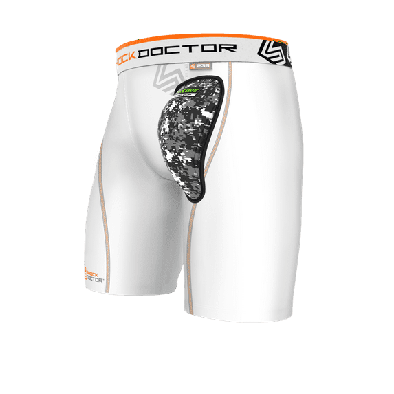 Shock Doctor by Shock Doctor AirCore Compression Shorts, Athletic Fit, 30% Lighter Hard Cup, Men's