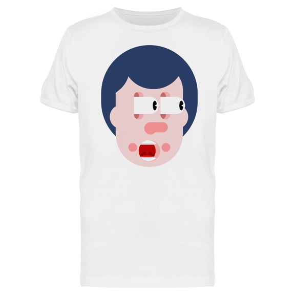 Shock Face Man Doodle Tee Men's -Image by Shutterstock