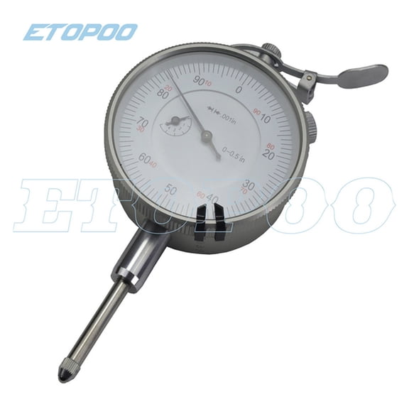 Shock Proof 0-1inch Dial Indicator 0.001" 20MM Inch Dial Indicator 0-1" Dial Gauge Micrometer Precision Tools 22pcs Tip