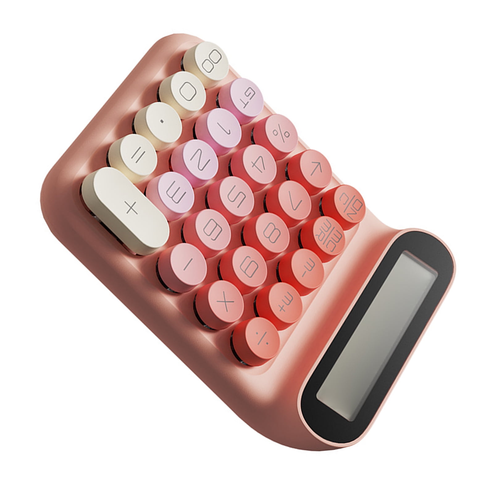 Shock Resistant Mechanical Key Calculator ABS Plastic Build Long Comfort Key Tactiles Response Clear Screen Equipment