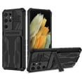 thumbnail image 1 of Shock Resistant Military Drop Case for Samsung Galaxy S21 Ultra Plus FE Note 20 Ultra, Full Protection Silicone Soft Side Bumper(Black,S21 FE), 1 of 8