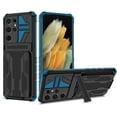 thumbnail image 1 of Shock Resistant Military Drop Case for Samsung Galaxy S21 Ultra Plus FE Note 20 Ultra, Full Protection Silicone Soft Side Bumper(Blue,S21 Ultra), 1 of 8