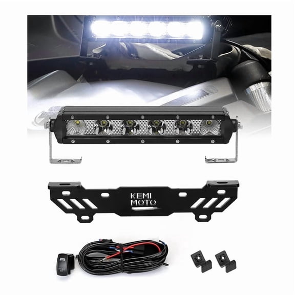 Shock Tower Light Bar Kit with Mount Bracket Switch Wiring Harness For Can-Am Maverick X3 2017-2025, Maverick R Max 2024-2025