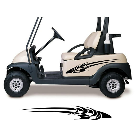 Shock Waves Golf Cart Decals Accessories Side by Side Racing Stickers Graphics GC609