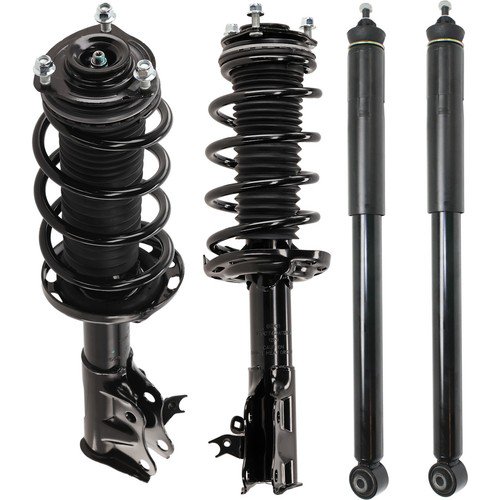 Shock and Fully Loaded Strut Set of 4 Front & Rear Driver Passenger Side Sedan