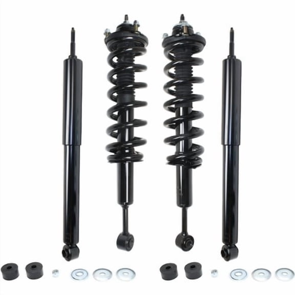 Shock and Fully Loaded Strut Set of 4 Front & Rear Driver Passenger Side