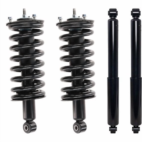 Shock and Fully Loaded Strut Set of 4 Front & Rear Driver Passenger Side