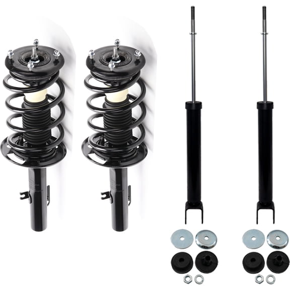 Shock and Fully Loaded Strut Set of 4 Front & Rear Driver Passenger Side