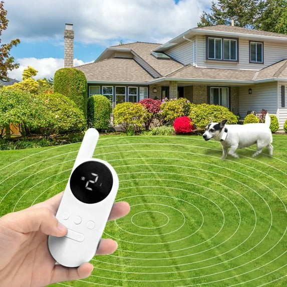 Shock collar for dogs with remote control, designed for training dogs to prevent barking, scratching and roaming, with sound, vibration and shock modes