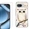 thumbnail image 1 of ShockProof Phone Case for Google Pixel 10a, with Screen Protector, by OneToughShield - Autumn Owl, 1 of 5