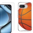 thumbnail image 1 of ShockProof Phone Case for Google Pixel 10a, with Screen Protector, by OneToughShield - Basketball, 1 of 5