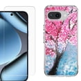 thumbnail image 1 of ShockProof Phone Case for Google Pixel 10a, with Screen Protector, by OneToughShield - Blossom Paint, 1 of 5