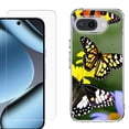thumbnail image 1 of ShockProof Phone Case for Google Pixel 10a, with Screen Protector, by OneToughShield - Butterfly Flower, 1 of 5