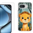 thumbnail image 1 of ShockProof Phone Case for Google Pixel 10a, with Screen Protector, by OneToughShield - Curious Lion Cub, 1 of 5
