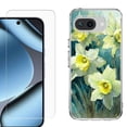 thumbnail image 1 of ShockProof Phone Case for Google Pixel 10a, with Screen Protector, by OneToughShield - Daffodils, 1 of 5