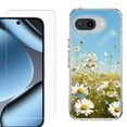 thumbnail image 1 of ShockProof Phone Case for Google Pixel 10a, with Screen Protector, by OneToughShield - Daisy Field, 1 of 5