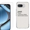 thumbnail image 1 of ShockProof Phone Case for Google Pixel 10a, with Screen Protector, by OneToughShield - Dictionary/Yeet, 1 of 5