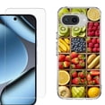 thumbnail image 1 of ShockProof Phone Case for Google Pixel 10a, with Screen Protector, by OneToughShield - Fruit Box, 1 of 5